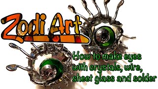 How to make fun stained-glass eyes!