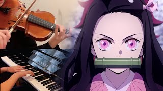 Kimetsu No Yaiba: Demon Slayer OP Gurenge by LiSA (Piano & Violin Cover) | Memoranda Music