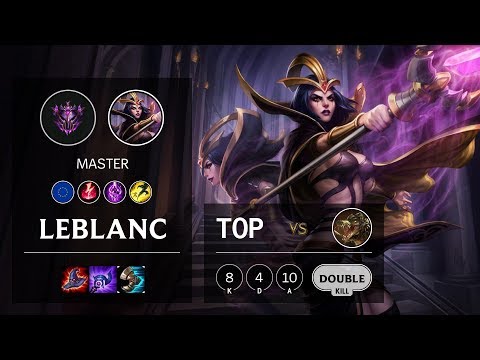 LeBlanc Top vs Renekton - EUW Master Patch 10.7