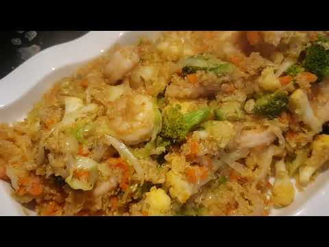 Quinoa Con Camarones y Vegetales !!!😋😋