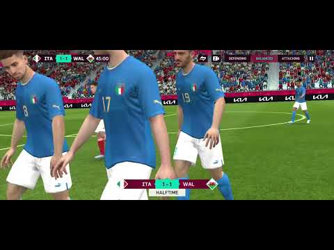 Italy Vs Wales Competition In worldcup Best Match Italy won by 2-1 goals