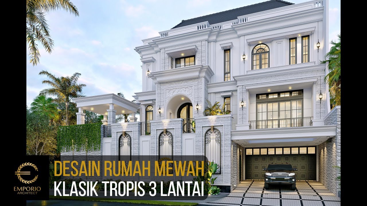 Video 3D Desain Rumah Klasik 3 Lantai Bapak Judi - Jakarta Utara