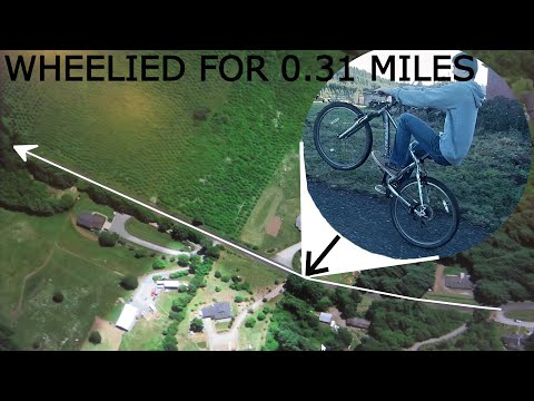 My longest wheelie caught on video! 0.31 miles