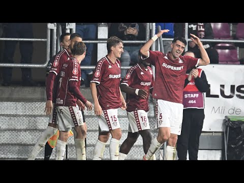 REZUMAT |  Rapid - FC Argeș 2-0. Dobre și Pașcanu duc echipa lui Gâlcă pe primul loc în Superliga