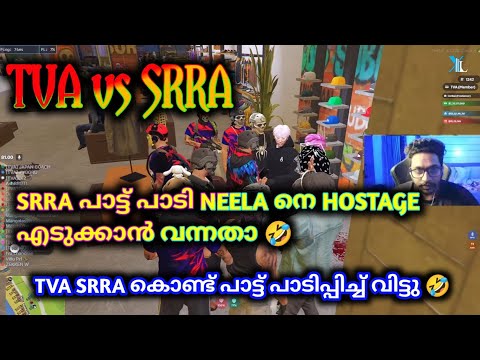 TVA vs SRRA NEELA നെ HOSTAGE എടുക്കാൻ നോക്കി SRRA 😱 #tva #eaglegaming #trending #gta #rp #funny 