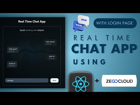 Build A Realtime Chat App Using React JS 🔥 | ZEGOCLOUD