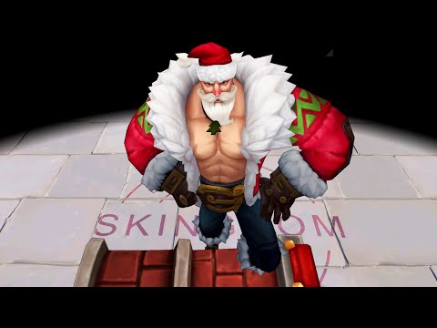 Santa Braum Detailed Skin Spotlight - League of Legends