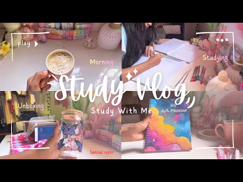 Cozy Study Vlog | OL Tips, Study Tips, Unboxing, Subject Explanations 🌷💌✨🫶🏻💗