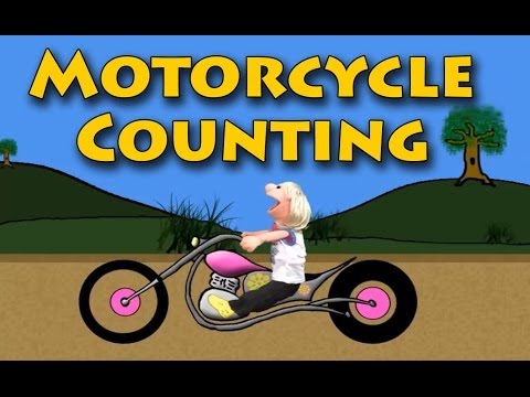 Vids4kids.tv -  Motorcycle Number Counting 11-20 Video For Kids