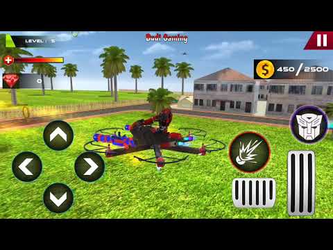 Drone Robot Car Transforming Game - Car Robot Games - Android Gameplay