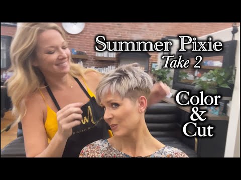 Salon Visit | My End of Summer Pixie Cut & Color