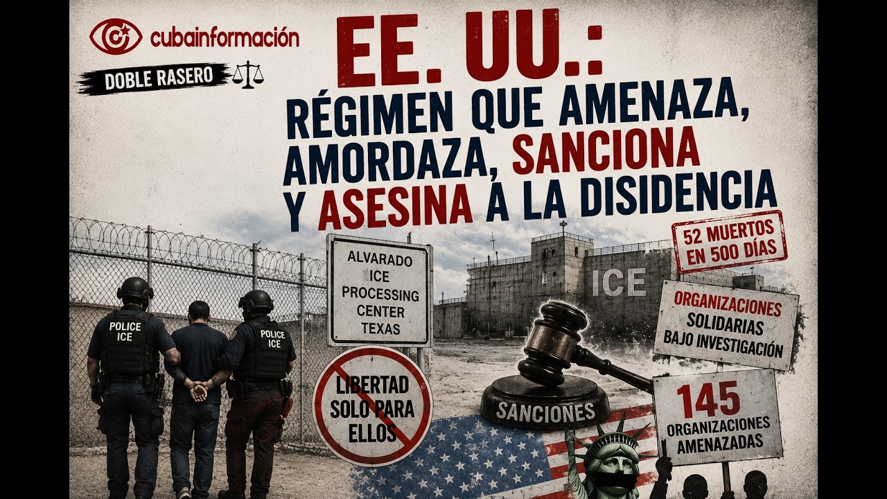 EE. UU.: régimen que amenaza, amordaza, sanciona y asesina a la disidencia