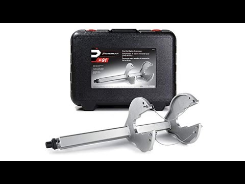 New Powerbuilt strut spring compressor, how to use and review.