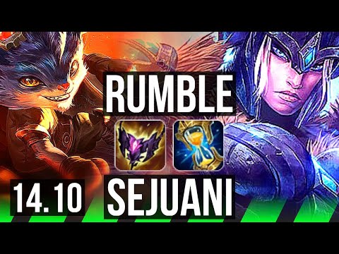 RUMBLE vs SEJUANI (JGL) | 700+ games, 9/3/8 | JP Grandmaster | 14.10
