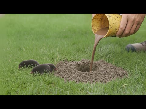 Moles immediately flee the garden without traps or poison!