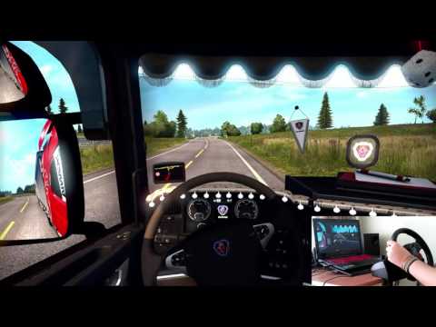ETS2 - Scania r500 v8 scandinavia  expedition  #1 + DrivingForceGT