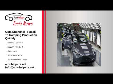 Giga Shanghai Is Back To Ramping Production Quickly