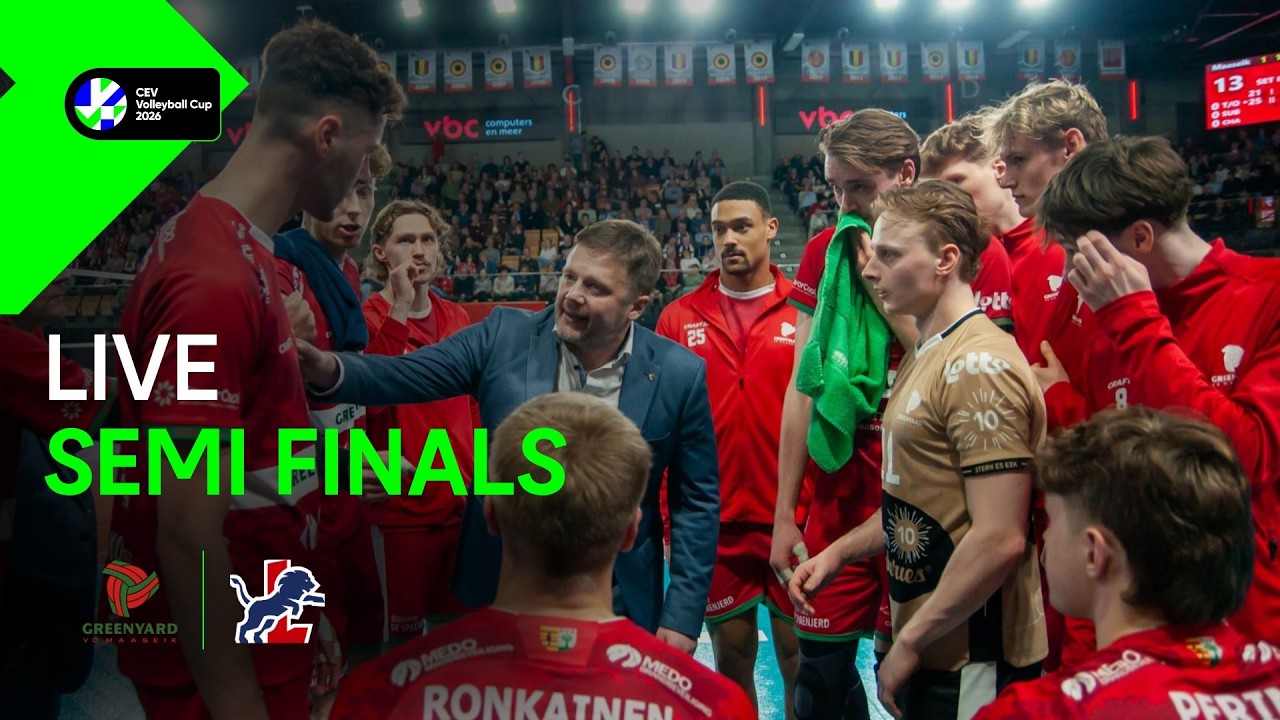 LIVE | Greenyard MAASEIK vs. SVG LÜNEBURG | CEV Volleyball Cup 2026 | Men
