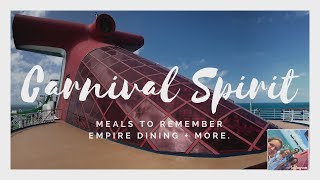 Carnival Cruise Lines, food & Dining, Carnival Spirit