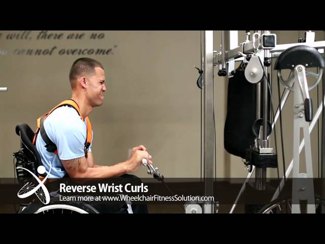 Wheelchair Fitness Solution | Exercise: Reverse Wrist Curls (21 of 40)