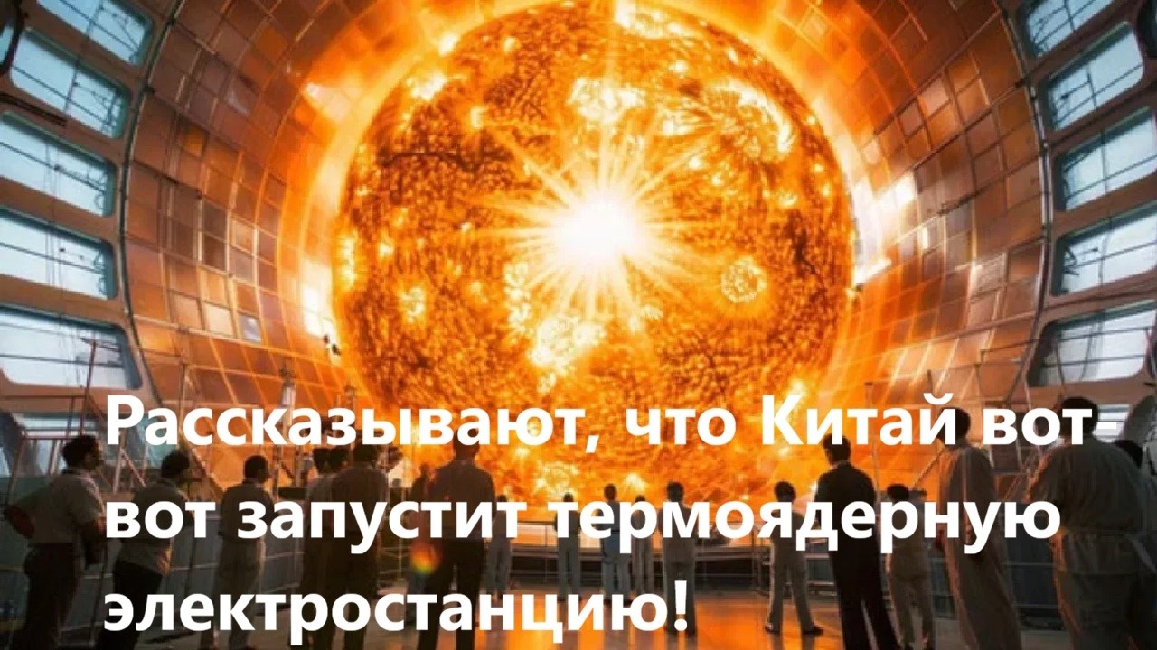 Рассказывают, что Китай вот вот запустит термоядерную электростанцию!