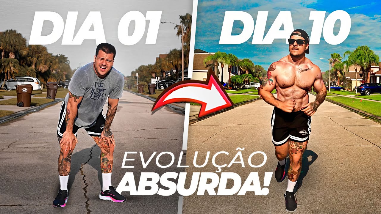 Corri TODO DIA por 10 DIAS e ISSO ACONTECEU!