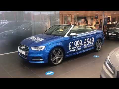 Ara Blue 2020 Audi S3 Cabriolet