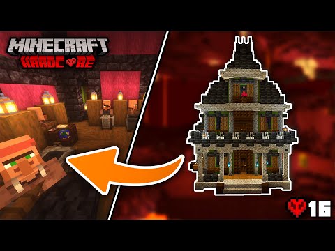 I Built a Haunted Trading Mansion in Minecraft Hardcore