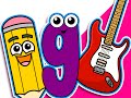 Guitar Starts With G Level 1 Lower Case G Teach Alphabet Phonics Baby Learning Preschool