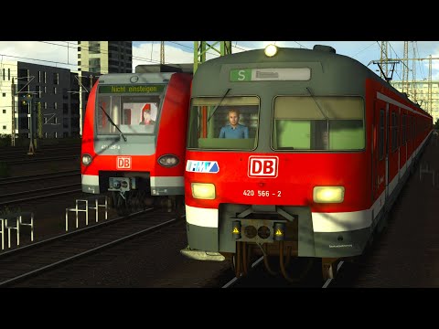 Fahrplanjahr 2004: 2xBR420 SbahnRheinMain | S6 GroßKarben | TRAIN SIMULATOR 2022