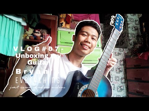 V L O G # 0 7 - Unboxing my Guitar | Davis JG-38C | Bryan's Everything
