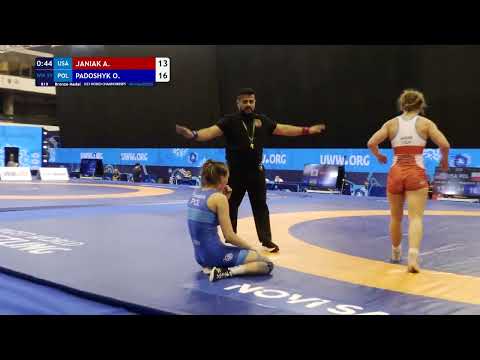 WW 59KG Bronze Medal | Alexis Janiak (Usa) Vs Olha Padoshyk (Pol) | U23 World Championship 2025