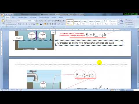 Aula 1 - Fenômenos de Transporte (Hidrostática)