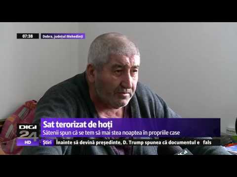 Sat terorizat de hoţi, de un an de zile