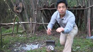 preview picture of video 'Vespa ducalis larva eat 말벌 애벌레 먹기 bushcraft korea survival'