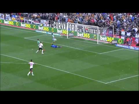 Valencia vs Betis 3-0 Gol Feghouli Jornada 23 2013/2014 - AllGoalsLFP