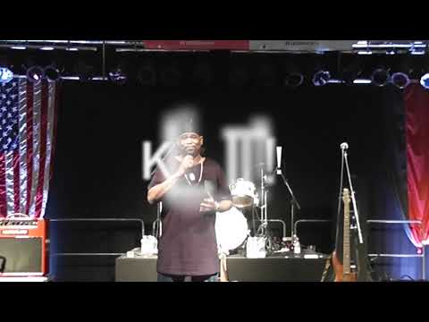 Darnell TheArtist singing USA National AnthemPower Goes Out!!