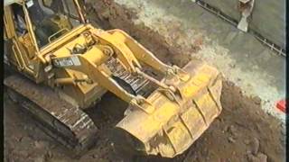preview picture of video 'CATERPILLAR 943, 320 LN, ... TUNNELING / A.  Schmid, Stadttunnel Fellbach, Germany, 10.1996.'