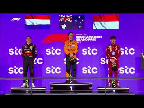 POST RACE INTERVIEWS & PODIUM CEREMONY 🍾 Oscar Piastri SHOWS EXCITEMENT! 🤯 | ESPN F1