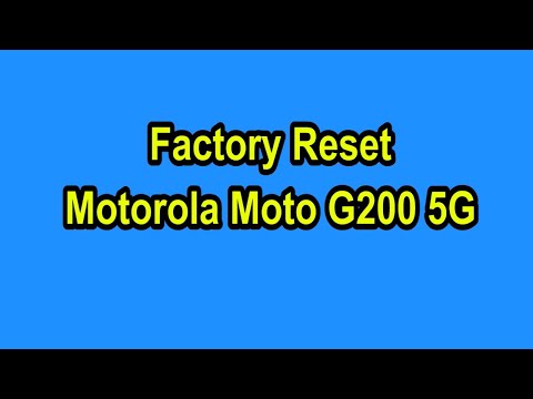 How to Factory Reset Motorola Moto G200 5G #hardresetinfo #MediaTechTips& Tricks #hardresetinfo