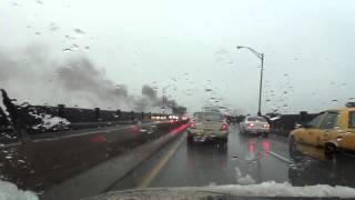 Car Fire on Pulaski Skyway