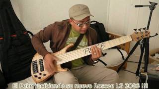 Video thumbnail for Roscoe LG 3006 "Customizado" para "El Peke". by Guitarras y Bajos Xclusivos