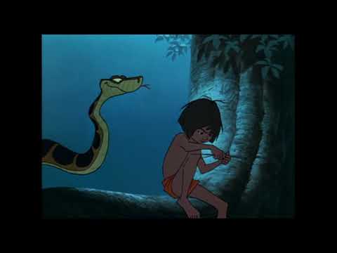 Mowgli encounters Kaa the sneaky snake