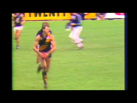 Mark Lee incredible play for a ruckman 1984 Round 4