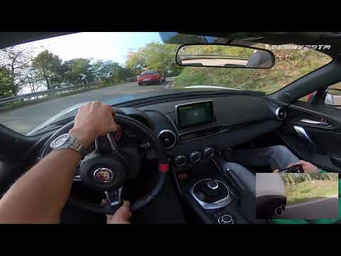 2018 ABARTH 124 SPIDER Hard Driven and  POV Touge! PURE SOUND