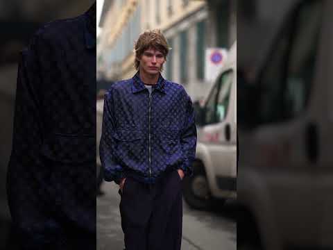 Jordan Barrett attending Giorgio Armani Men's Fall-winter 2023/24 Fashion show 💙