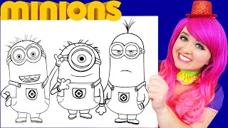 How To Color Minions | Crayons & Markers