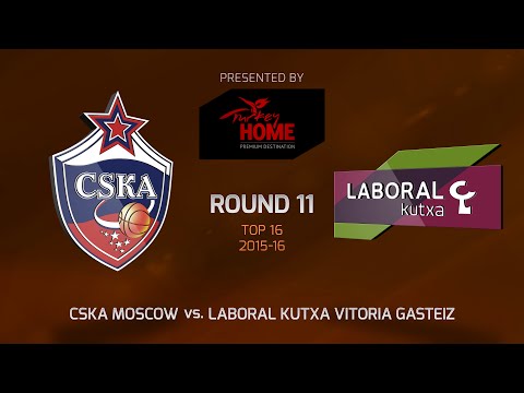 Highlights: Top 16, Round 11, CSKA Moscow 90-78 Laboral Kutxa Vitoria