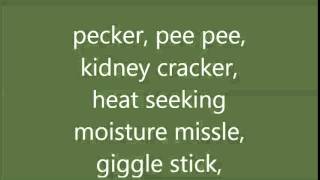 Pet Names for Genitalia Tom Green Lyrics
