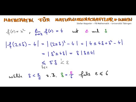 Funktionsgrenzwerte 3 - epsilon und delta bei der Arbeit